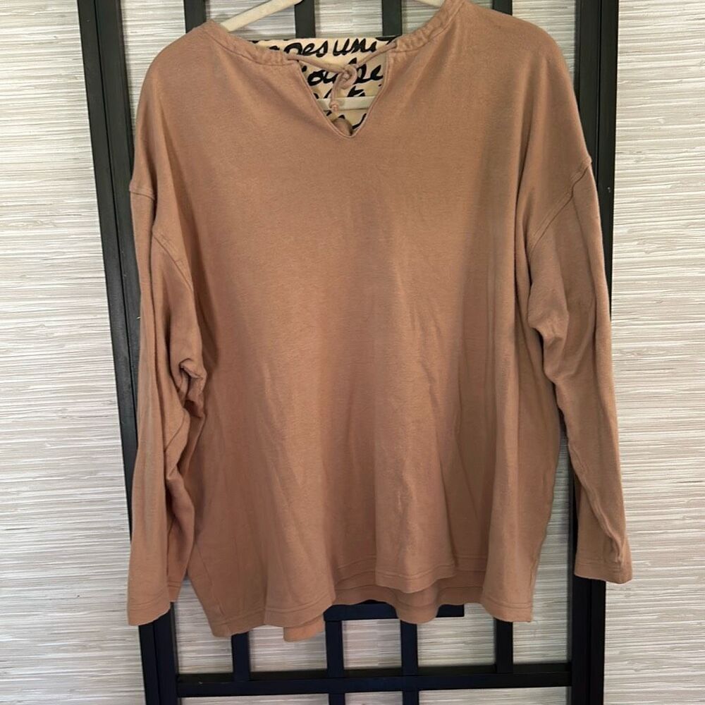 Vintage Christian Lacroix for air France 10 oversized 80s long sleeve knit top s